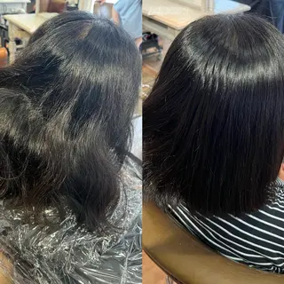 ミディアム カット/ブリーチ/ ⚡️ひりゅう⚡️のヘアスタイル