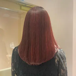 セミロング マホ/日吉/髪質改善 /レイヤー/ガーリーのヘアスタイル