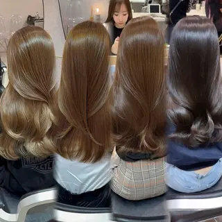 ロング カラー 新宿/小顔レイヤー/ 顔まわり/西慶太朗のヘアスタイル