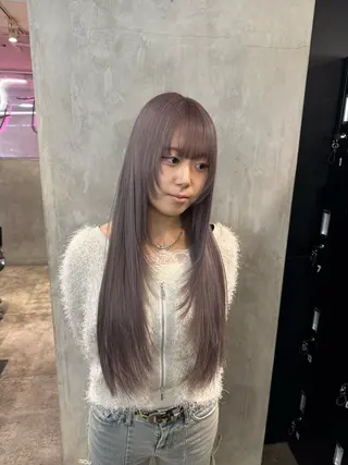 ロング カラー ザクザクレイヤー 🍀/ブリーチ/小田のヘアスタイル