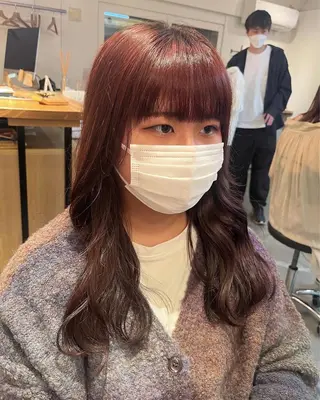ロング カラー 三品 早妃のヘアスタイル