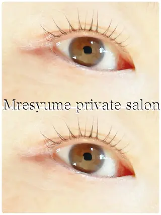 マツエク・マツパ Mresyume MAYUのマツエク・マツパデザイン