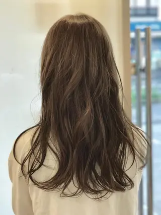 ロング カラー 左藤 翔平のヘアスタイル