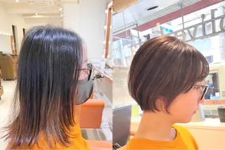 ショート カラー 清水　ちひろ ✄トップスタイリストのヘアスタイル