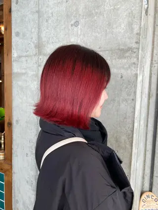 セミロング カラー 横浜美容室／暖色系 michika🌹のヘアスタイル