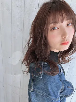 ロング 1%【横浜】 髪質改善&ケアカラーのヘアスタイル