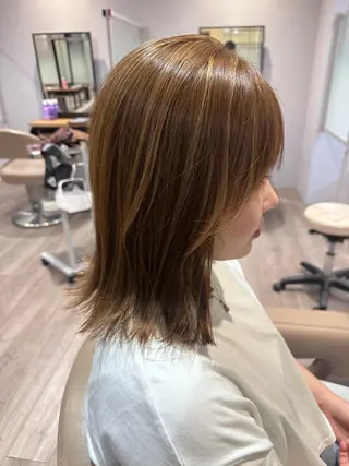 ミディアム アースセンター南所属・大引 優のヘアスタイル