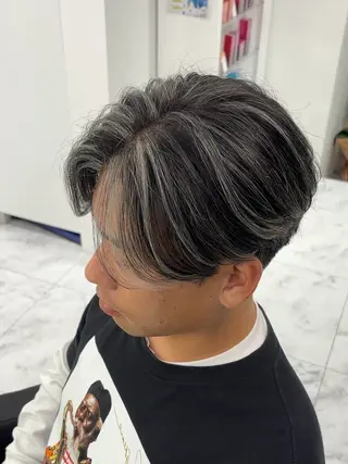 カラー メンズ 𝐚𝐨𝐢 メンズ ‪‪/メッシュのヘアスタイル