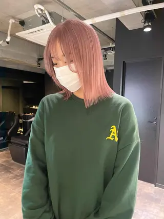 ミディアム カラー 心斎橋/ブリーチ minamiのヘアスタイル