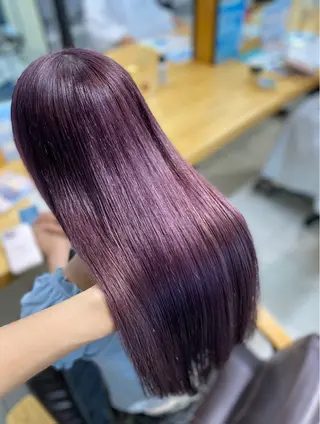 ロング カラー 🪼かえで🪼臼井 カラー/縮毛矯正のヘアスタイル