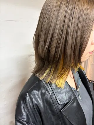 ミディアム カラー tokute よしかわなお🍒のヘアスタイル