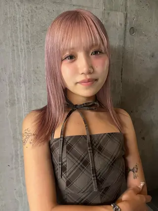 カラー 艶ブリーチ/表参道 ハイトーン /実乃梨のヘアスタイル