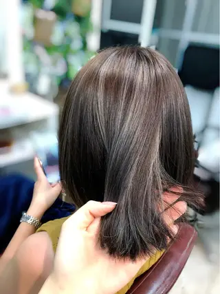 ミディアム カラー 韓国ヘア🤍髪質改善 🇰🇷AKANEのヘアスタイル