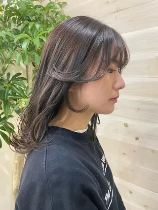 ミディアム カラー 韓国ヘア／艶カラー minamiのヘアスタイル