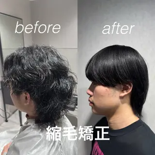 パーマ メンズ 曲がる縮毛/カルマパ ーマ/池袋/横村大全のヘアスタイル