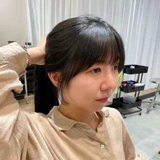 ロング カラー レイヤー/韓国ヘア /顔周り/大久保貴之のヘアスタイル