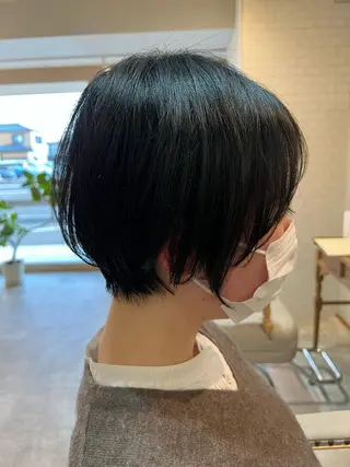 ショート ぱつボブ/ ショート/YUKIのヘアスタイル