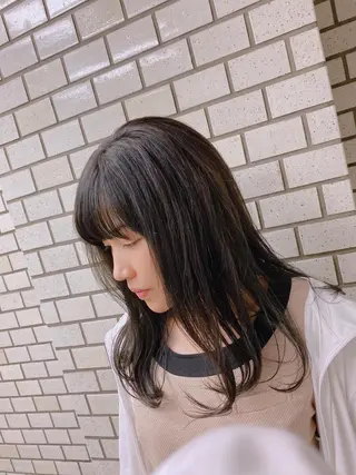 セミロング カラー パーマ hair &eye LAWE.店長のヘアスタイル