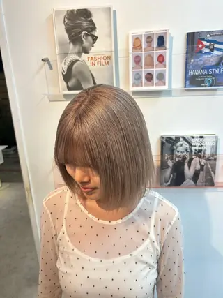 ミディアム カラー yuumi／透明感 クリーミーカラー♪のヘアスタイル