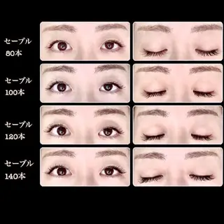 マツエク・マツパ MEGAMI EYELASH LOUNGE所属・MEGAMI 尼崎 HITOMIのマツエク・マツパデザイン