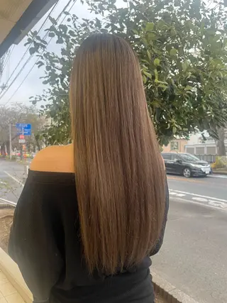 ロング hair and beauty QUATRO 赤塚店所属・QUATROカラー 予約‪のヘアスタイル