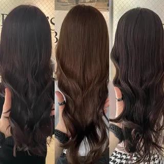ロング カラー タニ トモのヘアスタイル