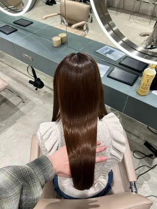 ミディアム カラー ✨髪質改善 縮毛矯正 艶髪 立川 コウキ✨のヘアスタイル
