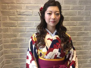 セミロング ヘアアレンジ RADnoel 梅田茶屋町のヘアスタイル