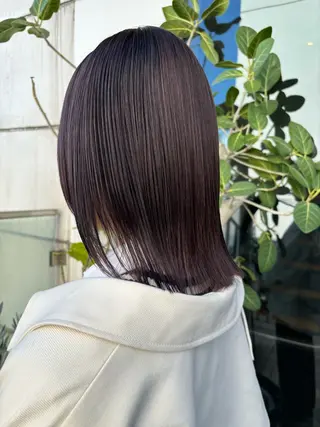 ミディアム カラー パーマ ヘアアレンジ 押切 響 のヘアスタイル