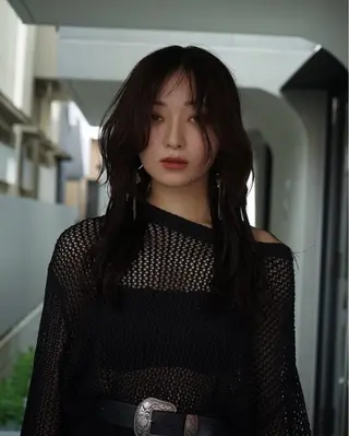 セミロング カラー レイヤーカット /ハイトーンchaoのヘアスタイル