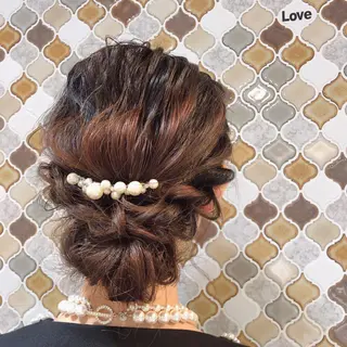 ヘアアレンジ 原 麻耶のヘアスタイル