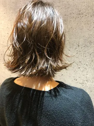 ミディアム カラー 久保 敏之のヘアスタイル