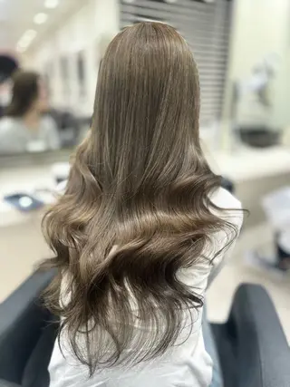 ロング カラー 🤍韓国大人っぽ ベージュMAI🤍のヘアスタイル