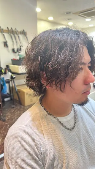 パーマ メンズ 三ノ宮LADIX所属・こ このヘアスタイル