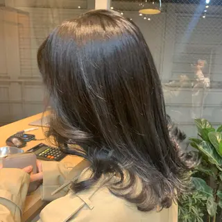 ミディアム マホ/日吉/髪質改善 /レイヤー/ガーリーのヘアスタイル