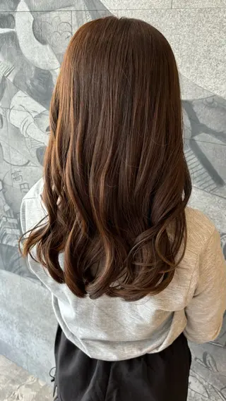 セミロング むとうさとな/カラー モデル様募集中🎀のヘアスタイル