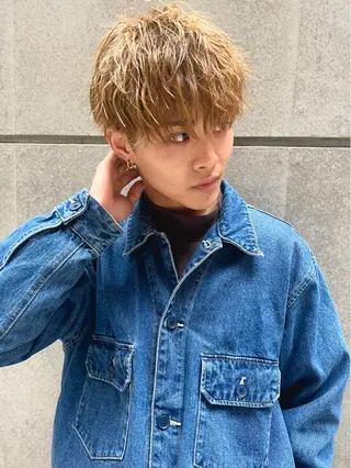 パーマ メンズ メンズカット曲がる 縮毛矯正佐々木タクマのヘアスタイル