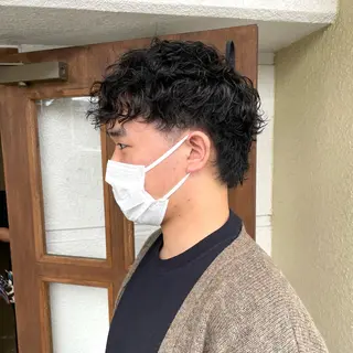 ショート パーマ メンズ 渡邉 聖希のヘアスタイル
