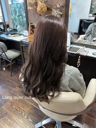 ロング カットモデル/ 松浦愛莉のヘアスタイル