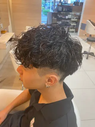 パーマ メンズ 北川 玲聖のヘアスタイル