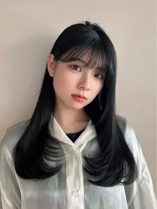 セミロング カラー 髙木美緒🌿 レイヤー/アレンジのヘアスタイル