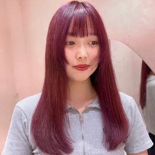 ロング カラー ブリーチ/暖色/ ダブルカラー/ゆきなのヘアスタイル