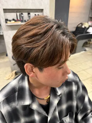 パーマ メンズ 松田 巨太郎のヘアスタイル