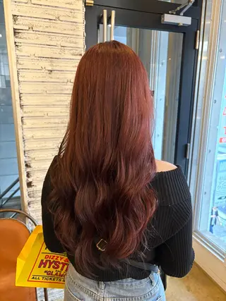 ロング カラー ✨艶ブリーチカラー✨ 酸性ストレート光太郎のヘアスタイル