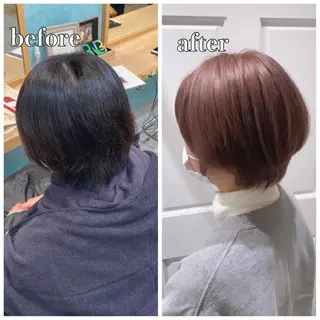 ショート カラー La fith liebe 京都駅前店所属・🌈ブリーチ特化🌈 MINATOのヘアスタイル