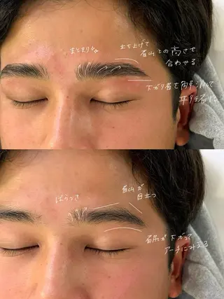 メンズ アイブロウ GO TODAY SHAiRE SALON Vellmie店所属・吉祥寺kasumi 🌛eye/browのマツエク・マツパデザイン
