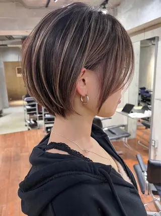 ショート カラー ハイライトNo.1☆ ゆうのヘアスタイル