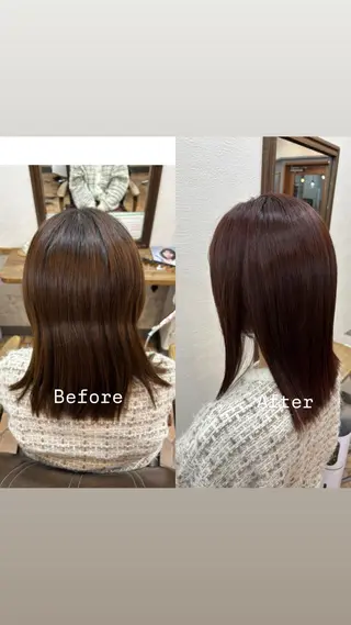 セミロング アトリエマイ北千住所属・永塚 萌花のヘアスタイル