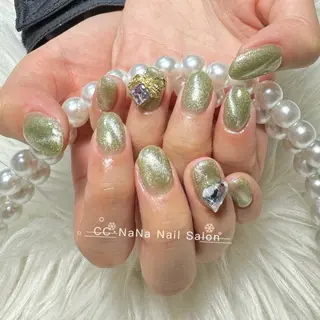 ネイル 💎CC・NaNa 韓国風ネイル🌙Cのネイルデザイン