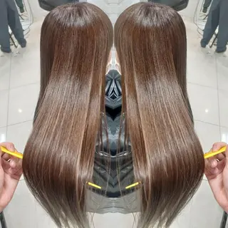 ロング カラー 染野 匠のヘアスタイル